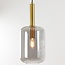 Light en Living Hanglamp Ø22x52 cm LEKAR antiek  brons+smoke glas