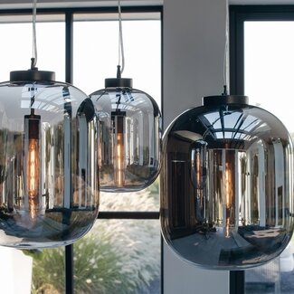 Light en Living Hanglamp JULIA Glas Smoke