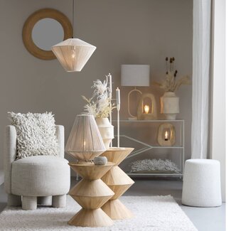 Light en Living Hanglamp Ø42x32 cm FELIDA crème