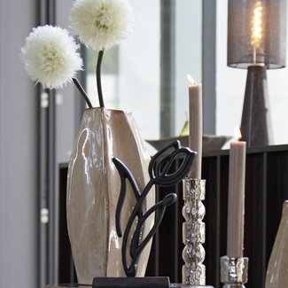 Light en Living Vaas deco 25,5x21,5x42,5 cm CHIADO  glans beige