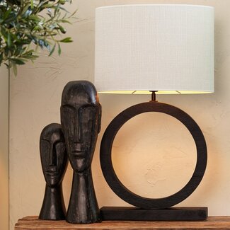 Light en Living Kap ovaal recht smal 45-21-32 cm SAVERNA eiwit