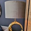 Light en Living Lampenkap ovaal recht smal ZINC taupe - diverse afmetingen