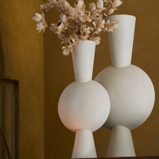 Light en Living Vaas deco 31x20x60 cm KAVANDU  crème