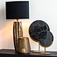 Light en Living Ornament op voet 25x10x35 cm GOUYA  zwart agaat+antiek brons