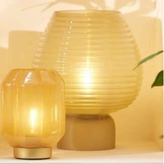 Light en Living Tafellamp LED Ø22x27 cm ALENNA glas groen grijs