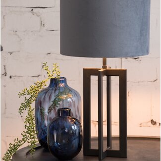 Light en Living Lampvoet 15x15x35 cm MACE mat zwart