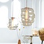 Light en Living Hanglamp MISTY goud+glas  amber goud - 2 maten
