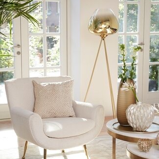 Light en Living Vloerlamp Ø42x146 cm MAYSON glas  goud-helder+goud