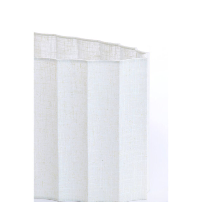 Light en Living Kap ovaal recht smal 38-17,5-19 cm DISLI linnen crème