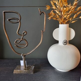 Light en Living Ornament FACE 2 antiek brons