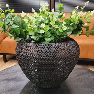 Light en Living Vaas deco Ø42x33 cm FINOU mat zwart