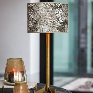 Light en Living Lampenkap cilinder 20-20-15 cm KEYON bruin