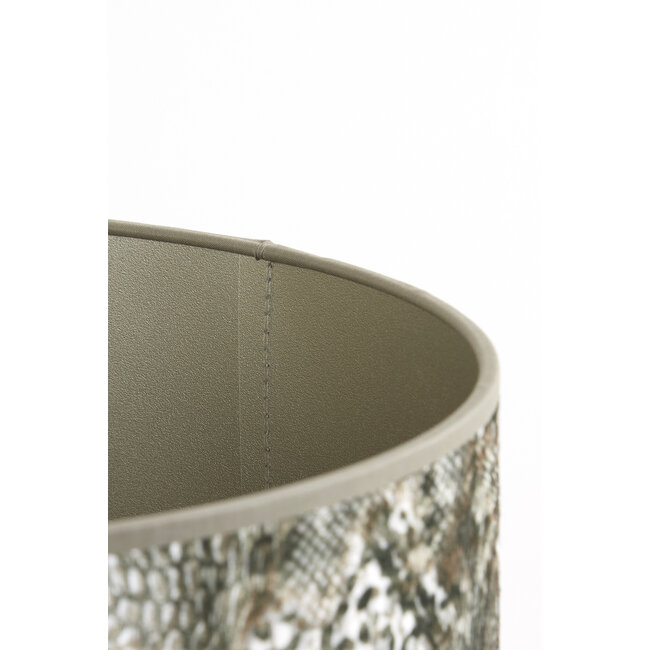 Light en Living Lampenkap cilinder 20-20-15 cm KEYON bruin