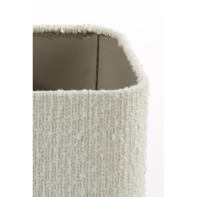 Light en Living Kap vierkant rond hoog 20-20-26 cm BOLERO wit