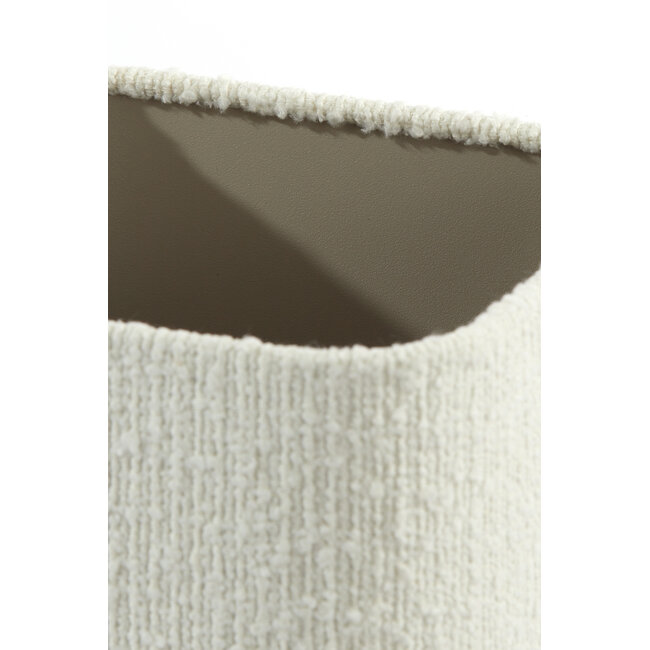 Light en Living Kap vierkant rond hoog 20-20-26 cm BOLERO wit