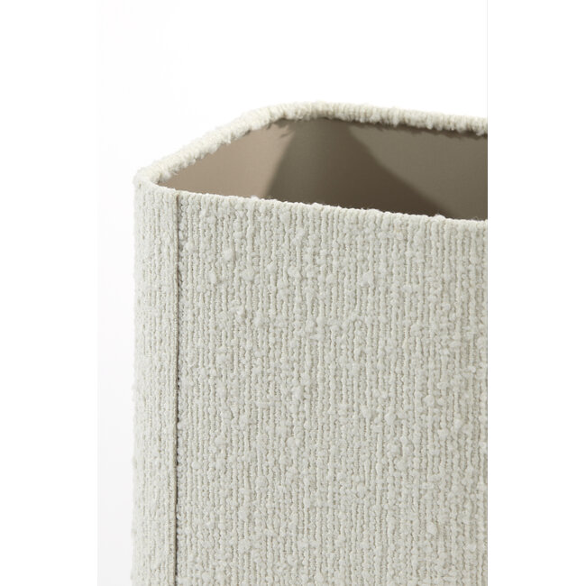 Light en Living Kap vierkant rond hoog 20-20-26 cm BOLERO wit