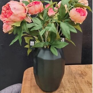 Light en Living Vaas 19x19x28 cm FLAMENGO donker  groen