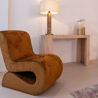 Richmond Interiors  Fauteuil Frankie cognac fusion (Fusion cognac 28)