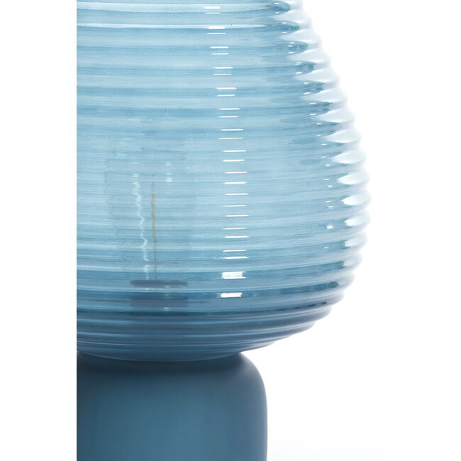 Light en Living Tafellamp LED Ø22x27 cm ALENNA glas blauw