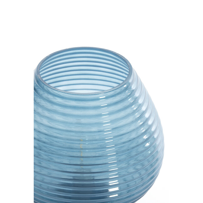 Light en Living Tafellamp LED Ø22x27 cm ALENNA glas blauw