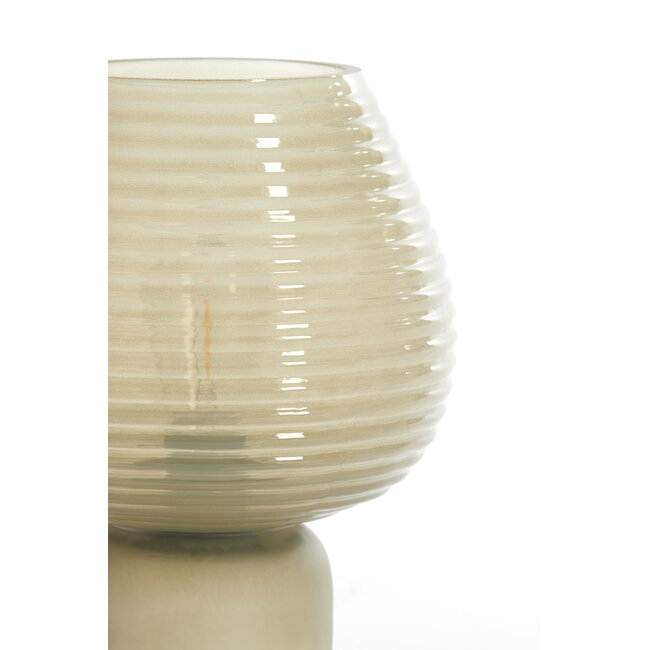 Light en Living Tafellamp LED Ø18x23 cm ALENNA glas groen grijs