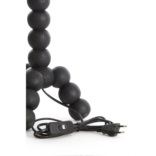 Light en Living Lampvoet 20x20x40 cm VEGLIO hout zwart