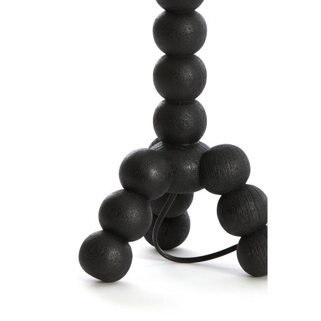 Light en Living Lampvoet 20x20x40 cm VEGLIO hout zwart