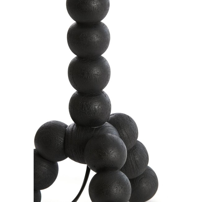 Light en Living Lampvoet 20x20x40 cm VEGLIO hout zwart