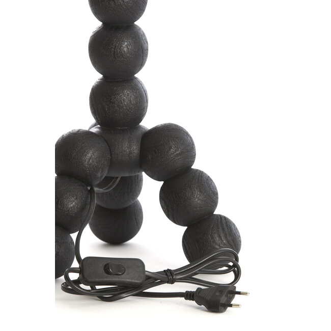 Light en Living Lampvoet 20x20x50 cm VEGLIO hout zwart