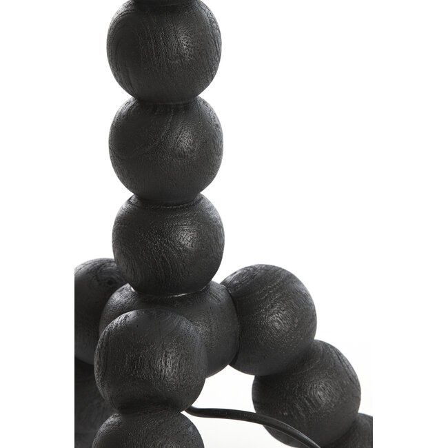 Light en Living Lampvoet 20x20x50 cm VEGLIO hout zwart