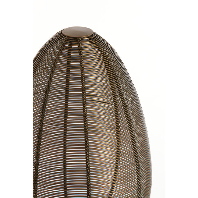 Light en Living Tafellamp Ø20×67 cm YAELLE antiek brons+mat zwart