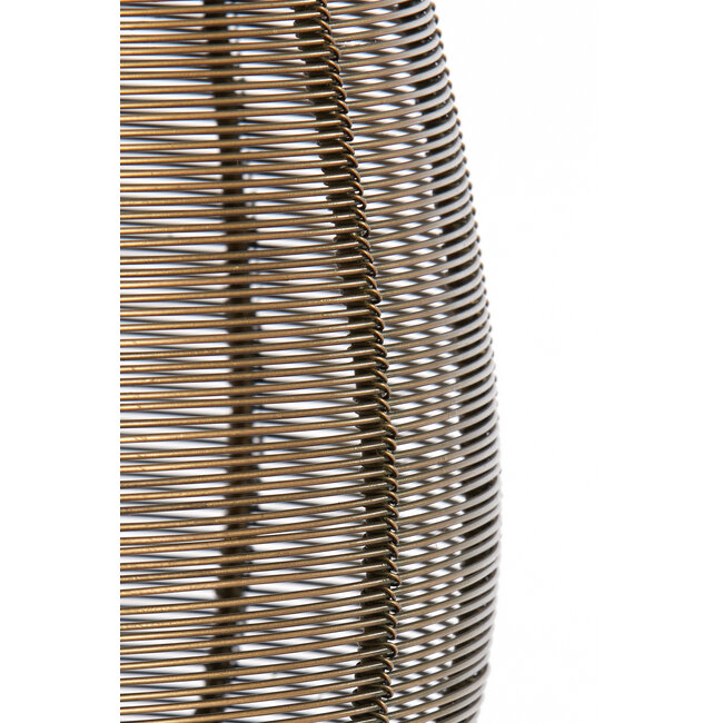 Light en Living Tafellamp Ø20×67 cm YAELLE antiek brons+mat zwart