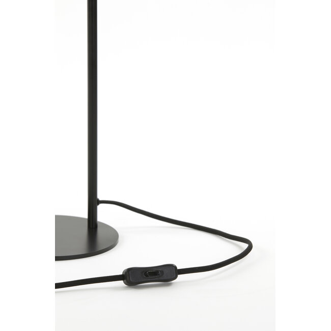 Light en Living Tafellamp Subar 28x20x60 cm smoke glas/zwart