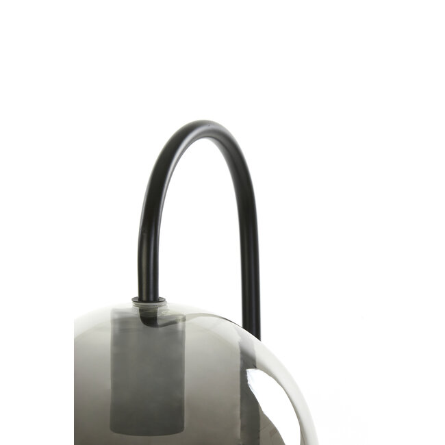 Light en Living Tafellamp Subar 28x20x60 cm smoke glas/zwart