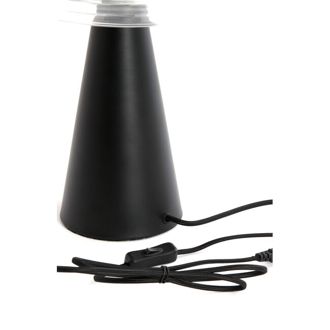 Light en Living Tafellamp Mueda - zwart - Ø30cm