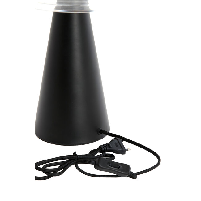 Light en Living Tafellamp Mueda - zwart - Ø30cm