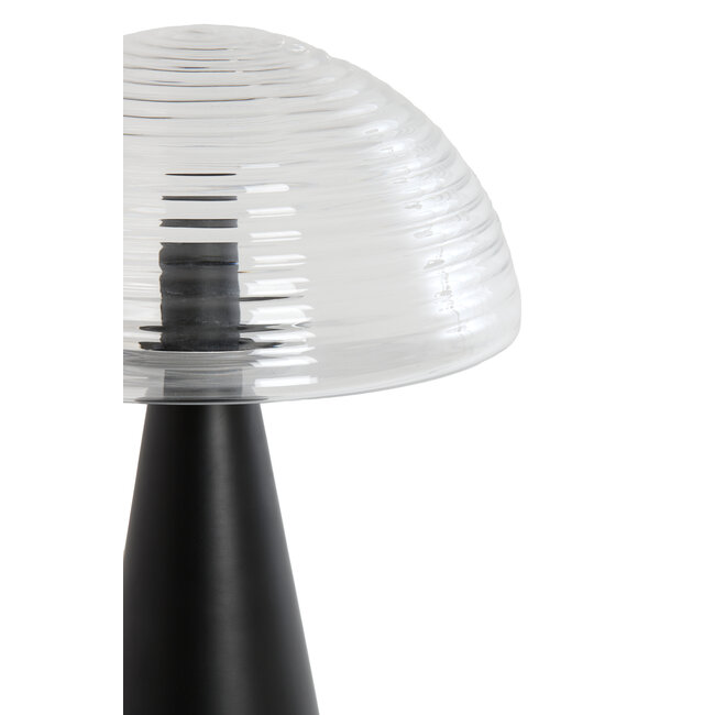 Light en Living Tafellamp Mueda - zwart - Ø30cm