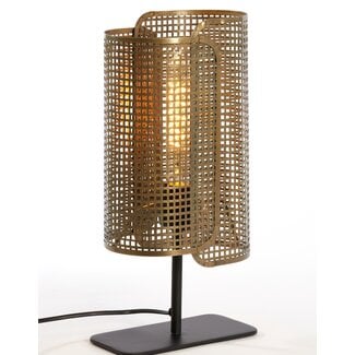 Light en Living Tafellamp 20x13x41 cm MACI antiek brons+mat zwart