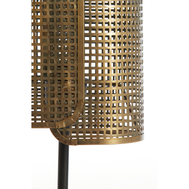 Light en Living Tafellamp 20x13x41 cm MACI antiek brons+mat zwart