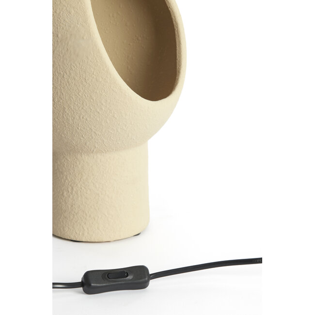 Light en Living Tafellamp 18,5x17x30 cm VT Wonen MONK keramiek zand
