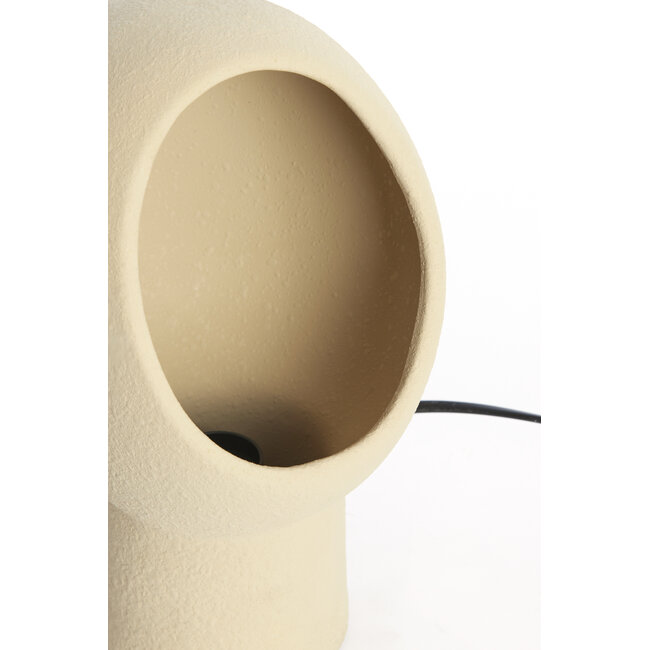 Light en Living Tafellamp 18,5x17x30 cm VT Wonen MONK keramiek zand
