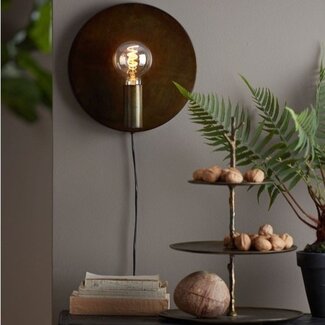 Light en Living Wandlamp Disc - Goud - Ø30cm