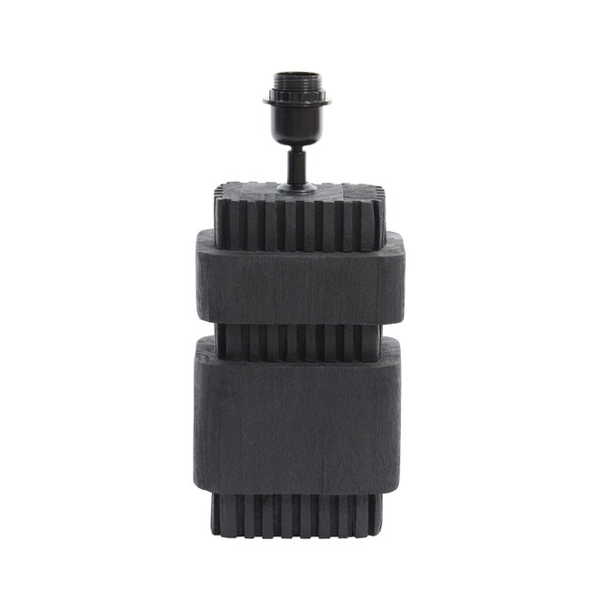 Light en Living Lampvoet 17x13x37 cm SAKURA hout mat zwart