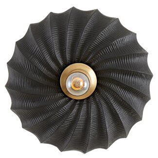 Light en Living Wandlamp Bapato zwart Ø27x9 cm