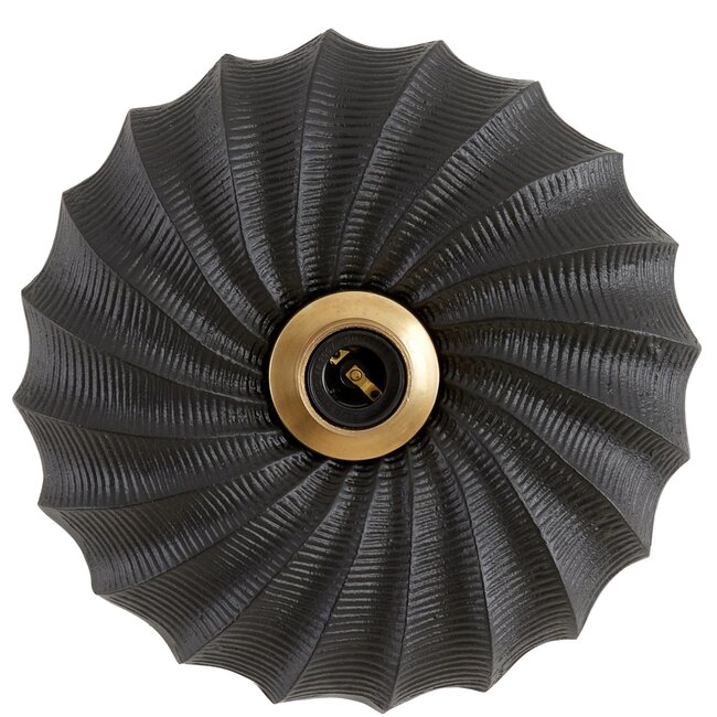 Light en Living Wandlamp Bapato zwart Ø27x9 cm