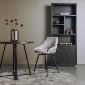 Tower Living Trino Barstoel - fabric Trenza 08 oyster (draaibaar)