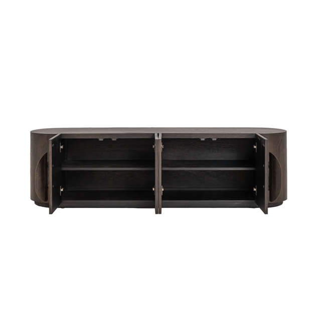 Tower Living Allure TV-meubel donkerbruin 210 cm