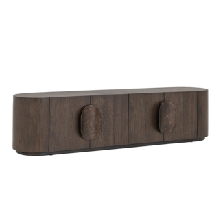 Tower Living Allure TV-meubel donkerbruin 210 cm