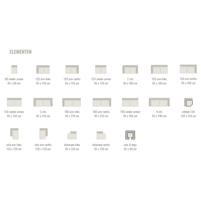 Sevn Eetbank Loa 250 cm - Aphrodite beige 3