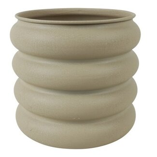 Countryfield Bloempot Rings L crème - 25,5 x 25,5 x 23,5 cm